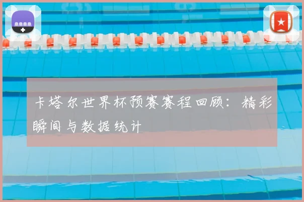 卡塔尔世界杯预赛赛程回顾:精彩瞬间与数据统计