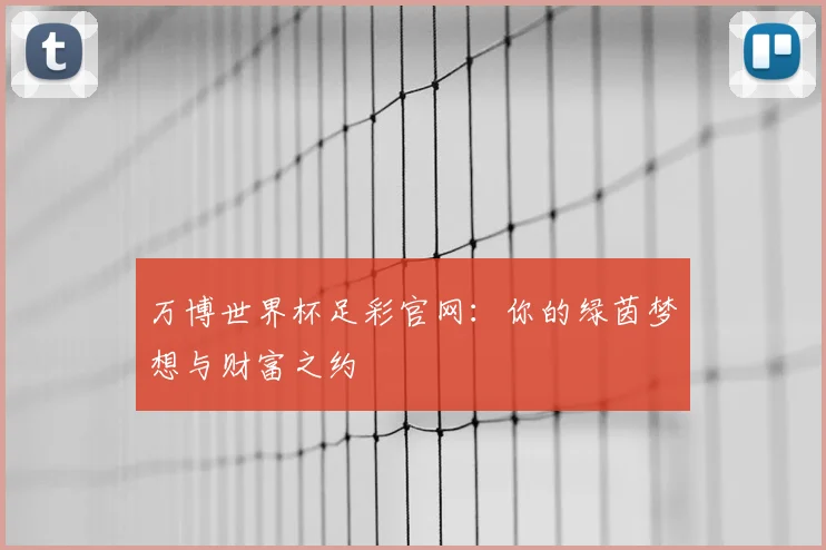 万博世界杯足彩官网:你的绿茵梦想与财富之约